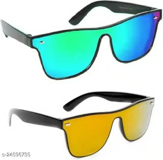 Sunglasses for Men, Pack of 2 (Multicolor)