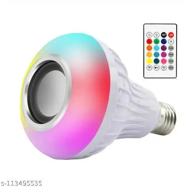 LED Bluetooth Speaker Bulb, Multicolor