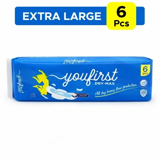 YouFirst Straight Dry Net Sanitary Pads XL ( 6Pcs)