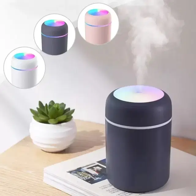 Enmora Cool Mist Air Humidifier with Colorful Change for Car, Office, Babies for home Portable Room Air Purifier, Multicolour, Pack of 1
