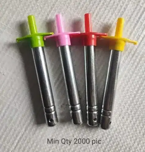 Stainless Steel Gas Lighter, Pack of 4, Multicolor, PI-6