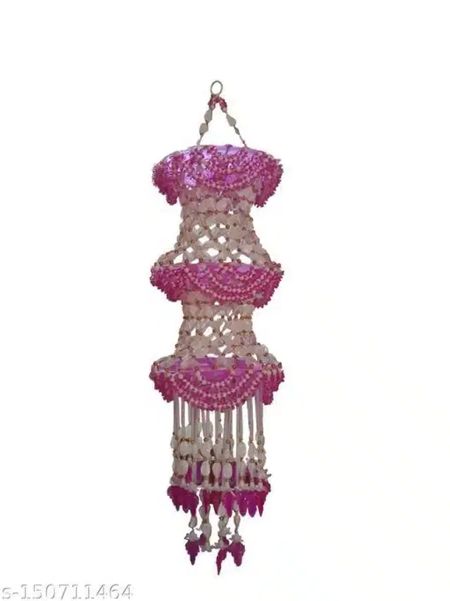 Chandelier Decor, Pink & White