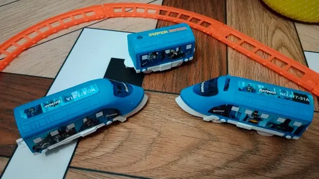 Plastic Indian Passenger Train with Coaches & Track Toy for Kids, Multicolor
