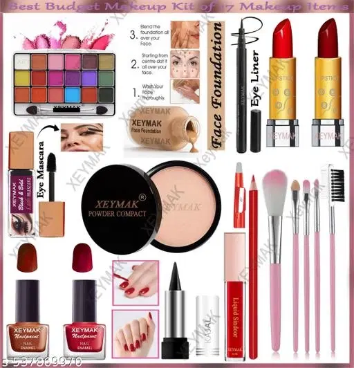 Face Makeup Combo, Multicolor, Set of 1