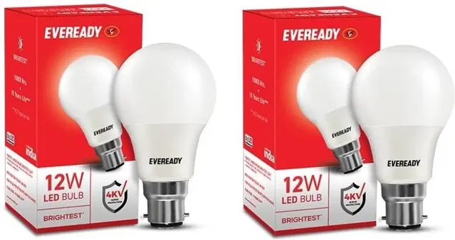 Eveready 12W  B22 Led Bulb (White, Pack Of 2)
