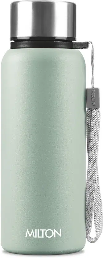 Milton Brim 600 Stainless Steel Water Bottle, 560 ml, Light Green 560 ml Steel Bottle (Pack of 1, ) Light Green