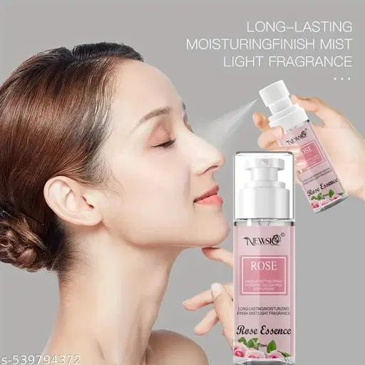 Newsio Rose Long Lasting Misty Finish Professional Makeup Fixer Spray Face Makeup Primer 50 ml (Pink)