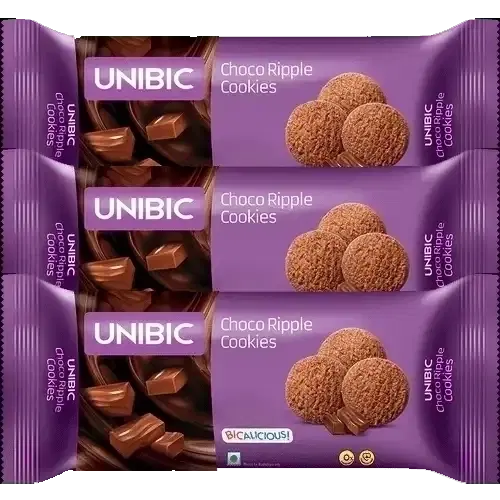 Unibic Choco Ripple Cookies 3X50 g (Set of 3)