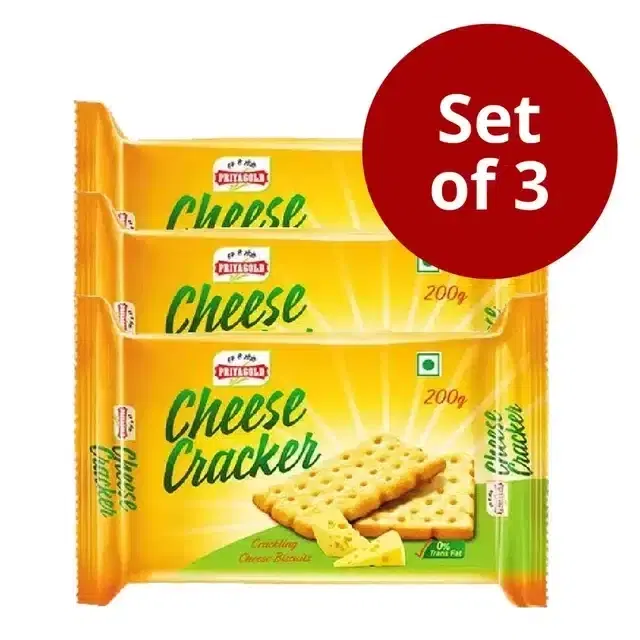 Priyagold Cheez Cracker 90 g (Set of 3)