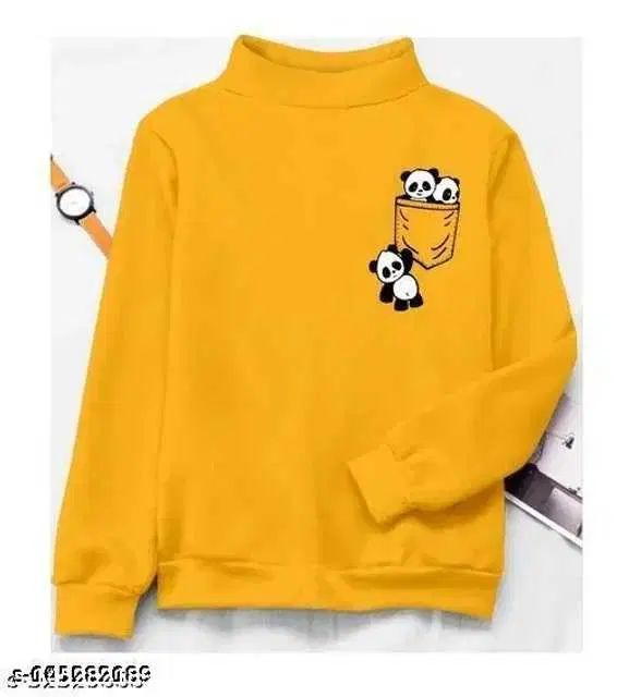 Women's Regular Fit Sweatshirt (Yellow, S) (PC-113)