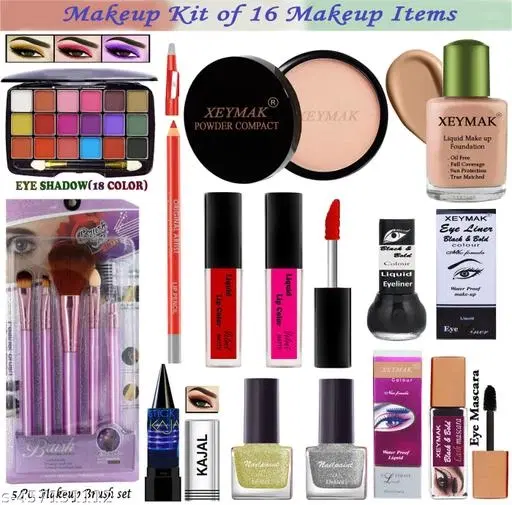 Face Makeup Combo, Multicolor, Set of 1