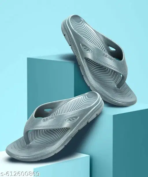 Paragon EVA Flip-flops for Men (Grey, 6)