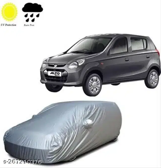 Taffeta Waterproof Car Cover for Maruti Suzuki Alto 800, Multicolor