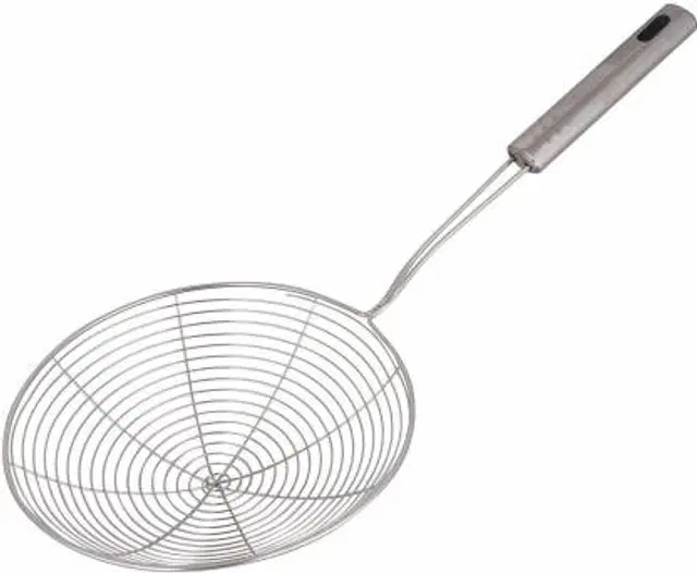 Stainless Steel Premium Quality Deep Fry Strainer, Silver