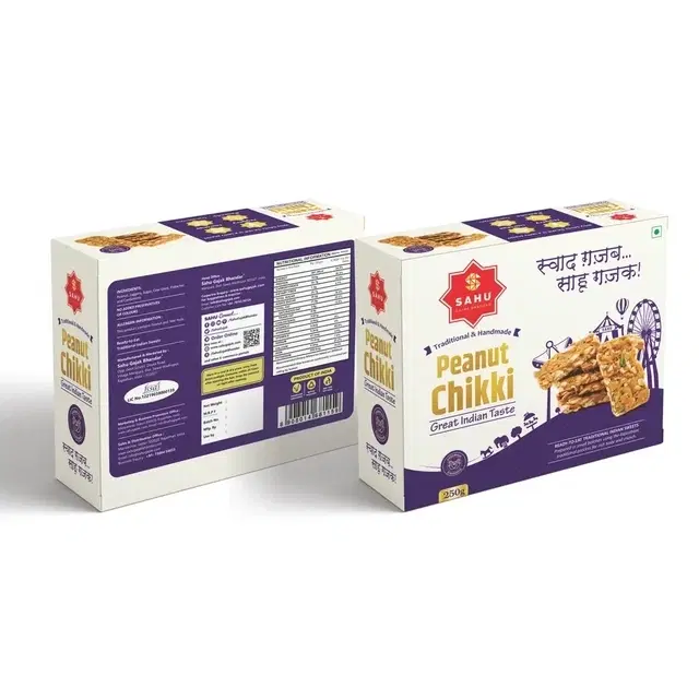 Sahu Desi Cow Ghee Peanut Chikki 500 g