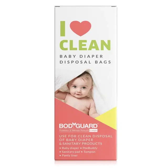 BodyGuard Baby Diapers And Sanitary Disposal Bag 15 Bags