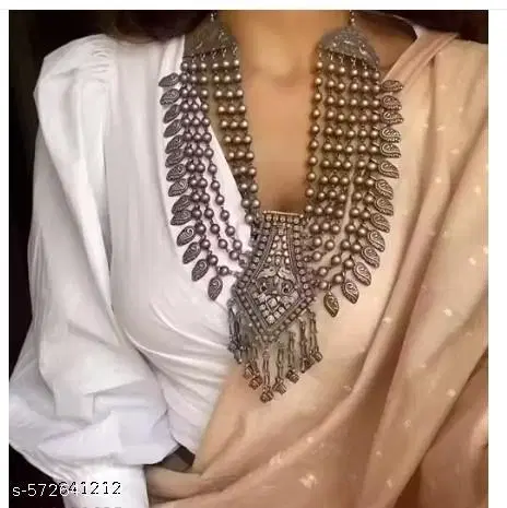 trending layered oxidized jewellery