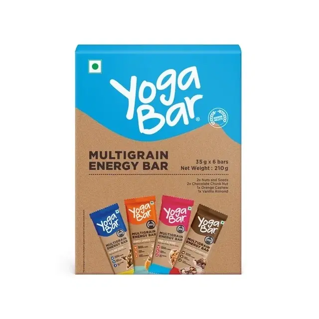Yogabar Energy Bars Variety Pack 210 g (Pack Of 6)