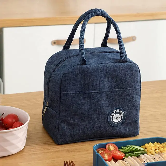 Insulated Tiffin & Lunch Bag, Blue