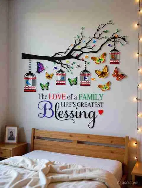 Love Of Family Self Adhesive Wall Sticker