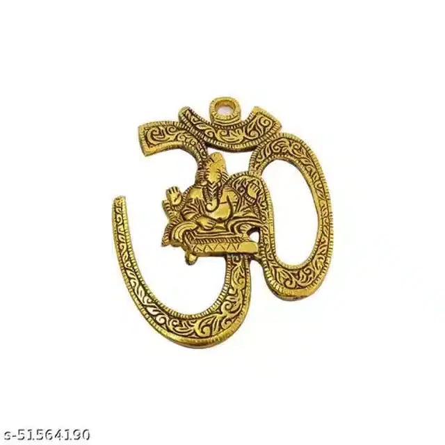 Metal Lord Ganesh Showpiece, Gold