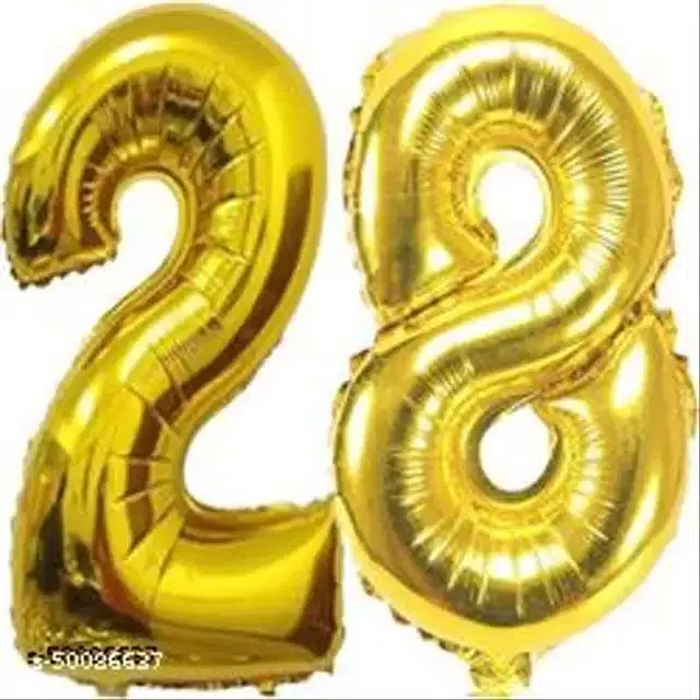 Number Foil Balloon, Assorted, Pack of 1