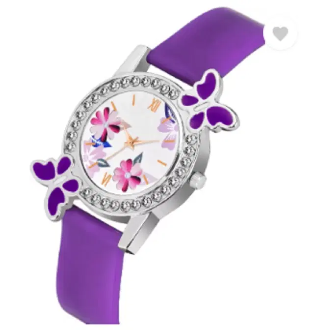 Analog Watch for Women & Girls (Purple)