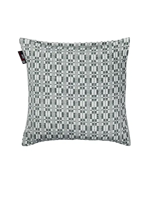 Cotton Cushion Cover, Grey, 14x14 inches