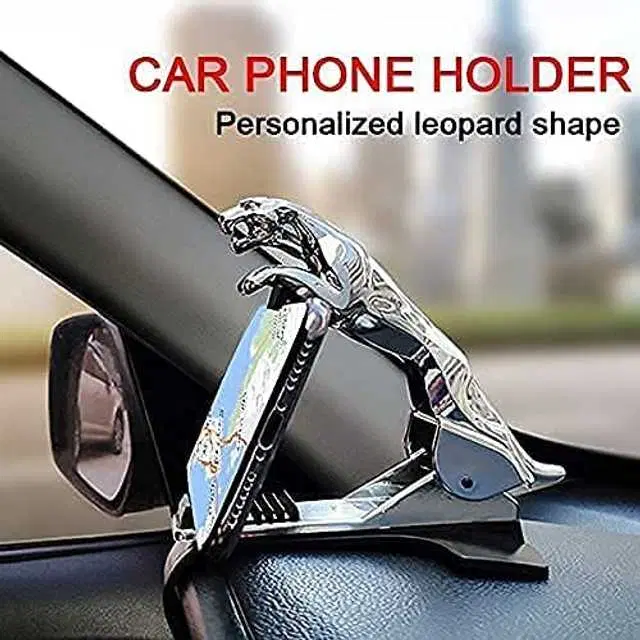 Sterling Bazaar Jaguar Car Phone Holder Leopard Design Stand 360 Degree Rotation, St-072