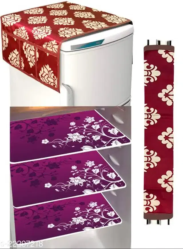 Fridge Cover Set, Multicolor, Set of 5