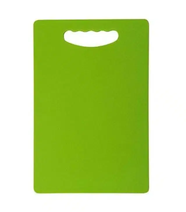 Plastic Vegetable Cutting Board, Green, 20x15 cm