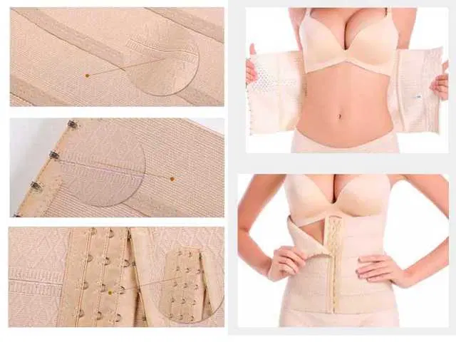 Air Breath Tummy Grip Belt Waist Trainer Trimmer and Slimming Corset 3 Hooks Girdle with Wire Support (S920)