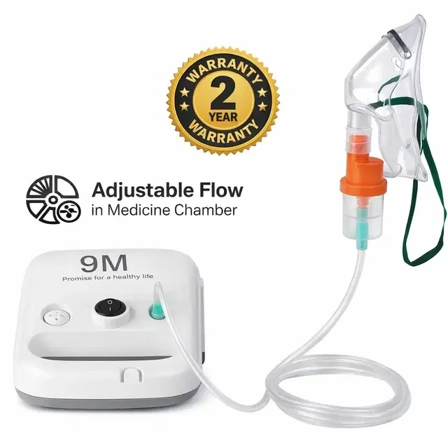 Advance Piston Compressor Nebulizer Machine for Adults & Kids (With Adults & Kids Masks + 2 Years Warranty)