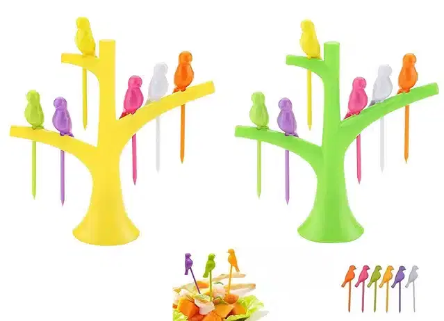 Fruit Fork, Set of 2, Multicolor