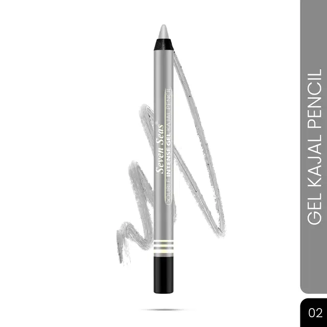 Seven Seas Smoke Eyes Kajal for Women, Silver (2.5 g)