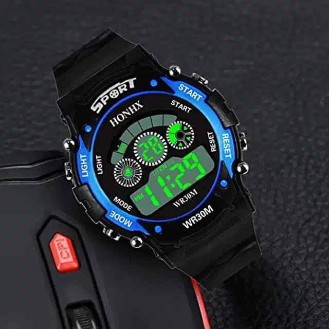 Digital Watch for Kids (Black & Blue)