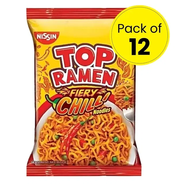 Top Ramen Fiery Chilli Noodles 12X40 g (Pack of 12 )