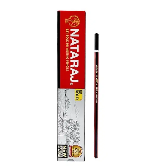 621 Writing Pencil, Red & Black, Pack of 10