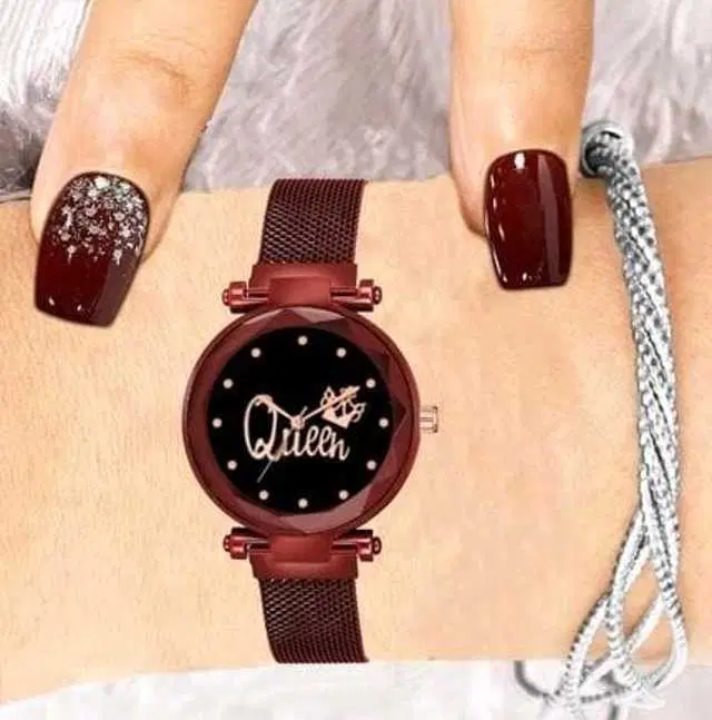 Analog Watch For Womens (Red) (WS-160)