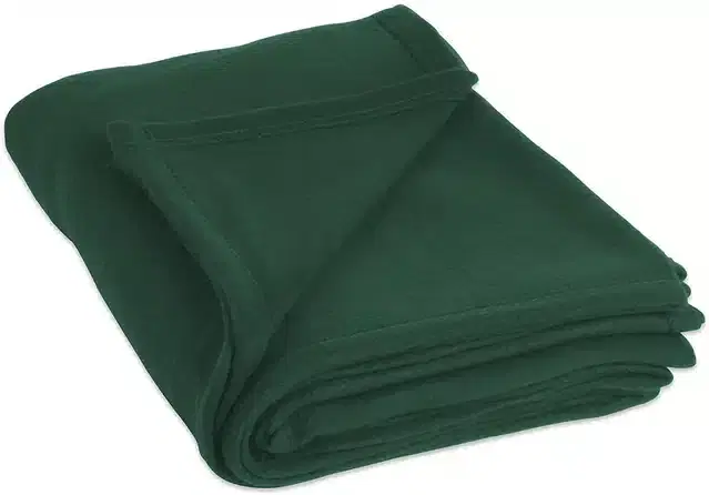 Woolen Solid Single Bed Duvet Cover, Olive, 60x90 Inches