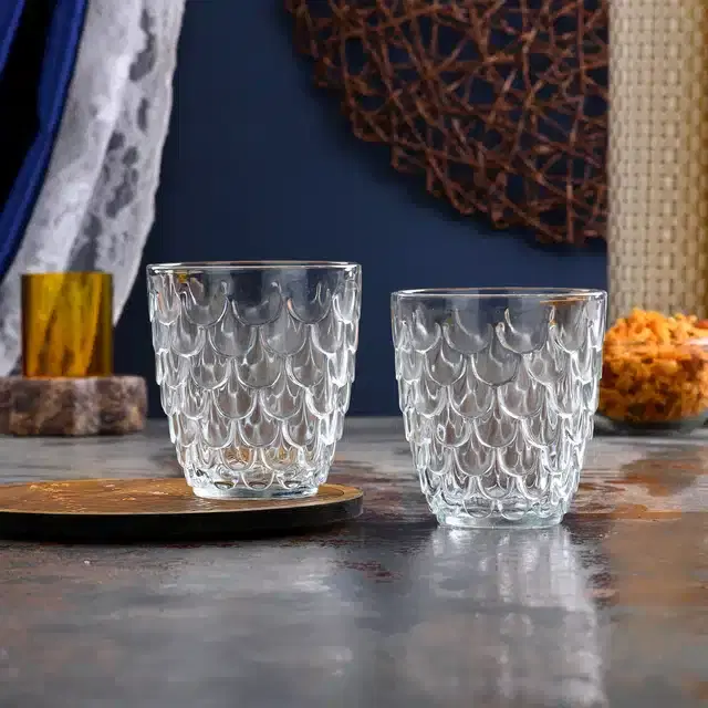 Liquor cum Cocktail Glasses, Transparent, 250 ml, Pack of 2