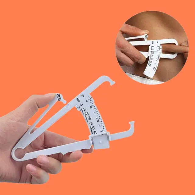 Lightweight Eco-Friendly Body Fat Measuring Caliper, Multicolor, Pack of 1