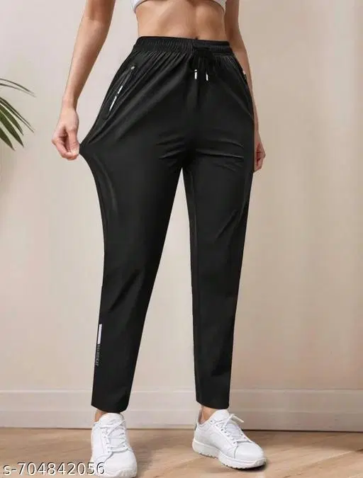 Cotton Trouser for Women, Black (S)