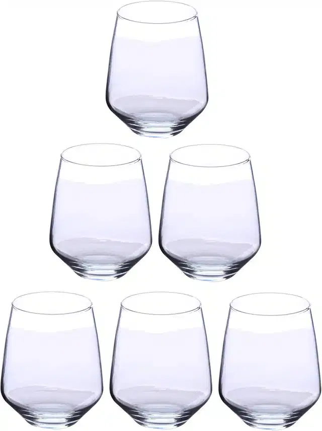 Liquor cum Cocktail Glasses, Transparent, 350 ml, Pack of 6
