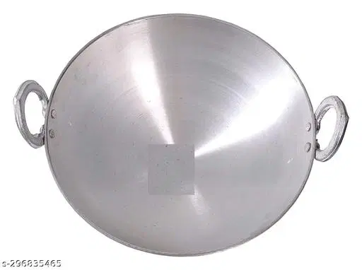 Stainless Steel Kadai, Silver, 2500 ml
