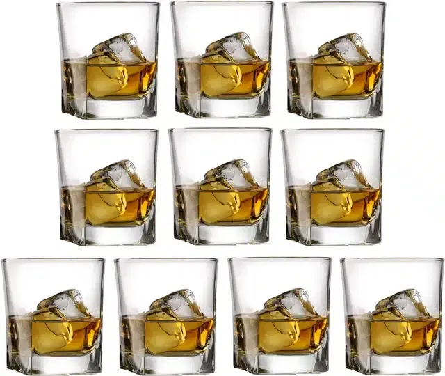 Liquor cum Cocktail Glasses, Transparent, 180 ml, Pack of 10