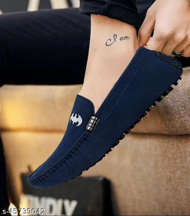 Loafers for Men (Navy Blue, 6)