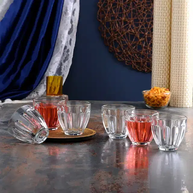 Liquor cum Cocktail Glasses, Transparent, 150 ml, Pack of 6