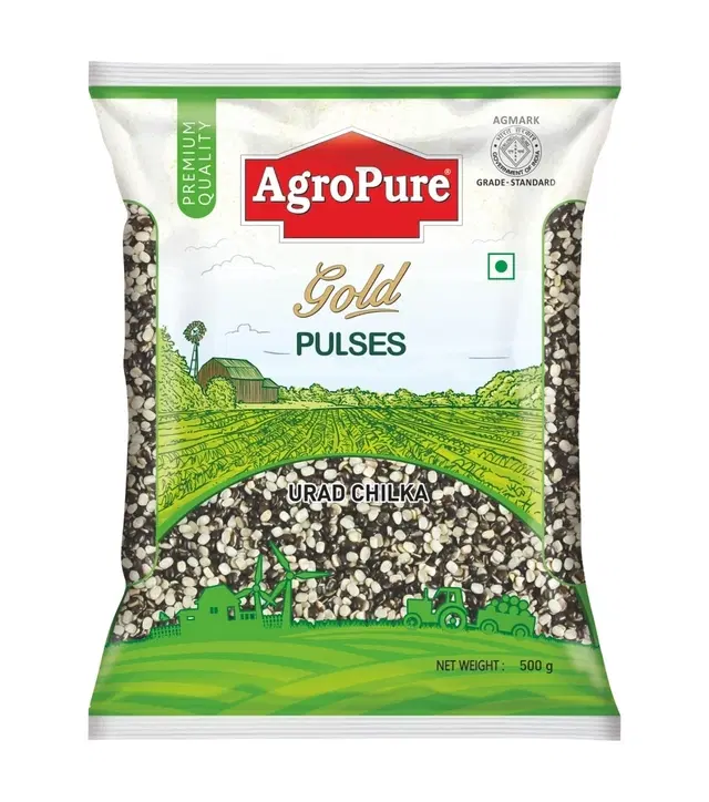 Agropure Gold Urad Chilka Dal 500 g