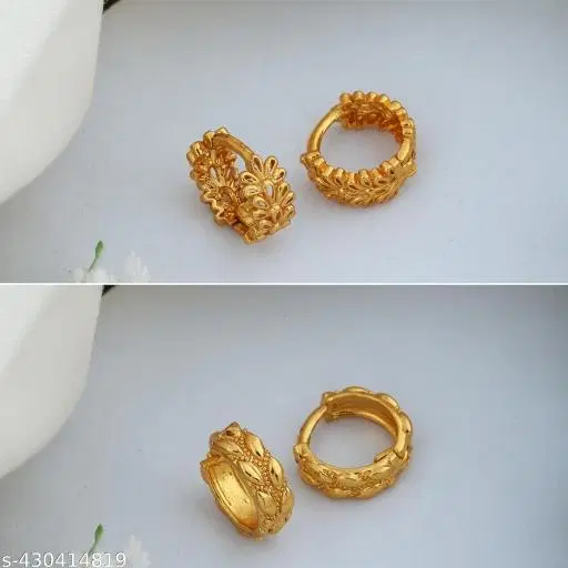 Gold-Plated Earrings/Studs/Bali Combo For Women'S/Girls
